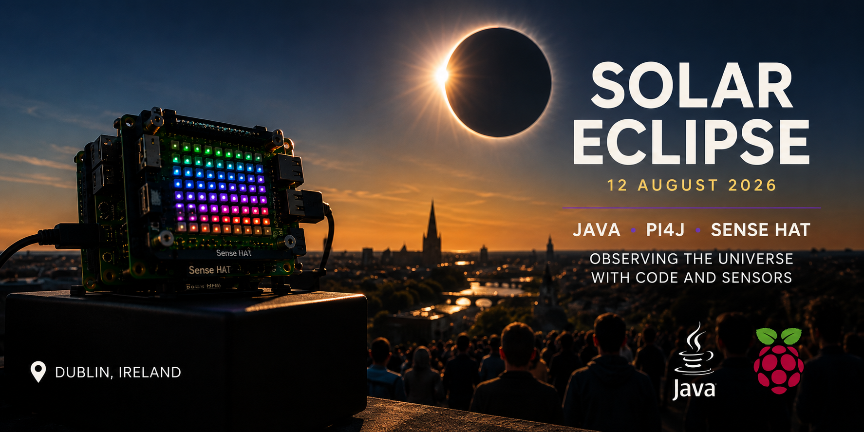 Logging a solar eclipse with the Sense HAT